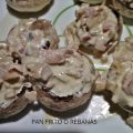 CHAMPIÑONES RELLENOS A LA CARBONARA