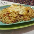 ESPAGUETIS AGLIO CON HUEVO