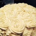 Tarta rosas de manga