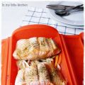 Salmón con verduras en estuche Lekue