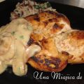 PECHUGA DE POLLO CON SALSA DE CHAMPIÑONES