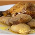 Pollo Relleno con Peras