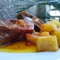 COSTILLAS DE CERDO CON SALSA DE MANDARINAS