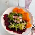 Ensalada de naranja y remolacha