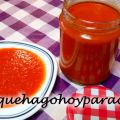 Salsa casera de tomate frito