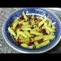 Macarrones con bacon - Receta de cocina