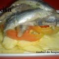 TIMBAL DE BOQUERONES CON PATATAS
