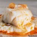 Bacalao Skrei confitado con coliflor
