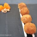 Croquetas de calabaza, nueces y jamón