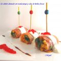 Rollitos de Salmón ahumado, rúcula, mango y[...]