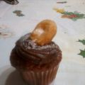 Cupcake de chocolate con churros