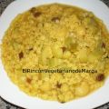 Sopa con calabacín y pasas