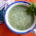 Crema fresca de cilantro.