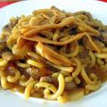 Fideuá de setas y flor