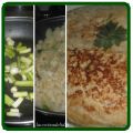 TORTILLA DE COLIFLOR Y AJOS TIERNOS.