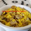 Revuelto de huevo con champiñones al ajillo[...]
