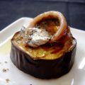 Montadito de berenjena y anchoa
