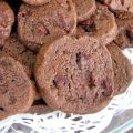 Galletas sablé de chocolate y cranberries