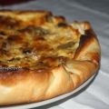 Quiche de jamón cocido, champiñones y cebolla