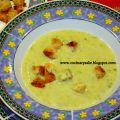 Crema  de  Calabacin  con  Picatostes