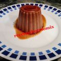 Flan de plátano y chocolate con thermomix