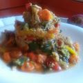 WOOK DE SETAS Y VERDURAS CON SALSA  DE SOJA