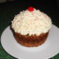 Torta cupcake de zanahoria y piña