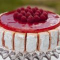 CHARLOTA DE FRAMBUESAS Y FRESAS