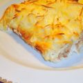 Canelones de carne con bechamel