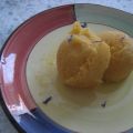 SORBETE DE MELOCOTÓN Y LAVANDA
