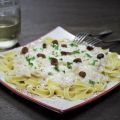 Fettuccini con bacalao