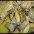 Pollo de corral con setas