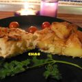 Bizcocho de bacalao con patatas.