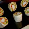 Rollitos de guacamole y surimi