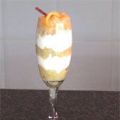 postre yucateco -Copa de peras con yogurt