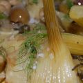 Hinojo con aceitunas y alcaparras