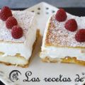 Milhojas de crema y merengue