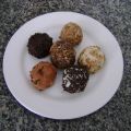 Trufas de chocolate negro