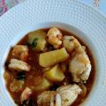RAPE CON GAMBAS Y PATATAS