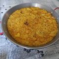 Paella de col i bacalao para dos