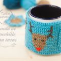 Regalos de Navidad: Funda para taza de ganchillo