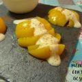 MELOCOTÓN CON SALSA DE YOGUR