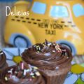 Cupcakes con doble de chocolate
