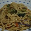 Espaguetis con verduras