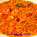 ARROZ MELOSO CON SETAS Y MARISCOS