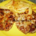 Hamburguesas de pollo y champiñones