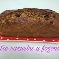 Bizcocho de plátano y nueces