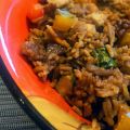 Ensalada oriental de arroz y frutos secos