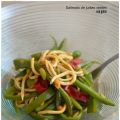 Salteado de judias verdes con gulas