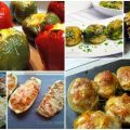 Seis gratinados de verduras rellenas